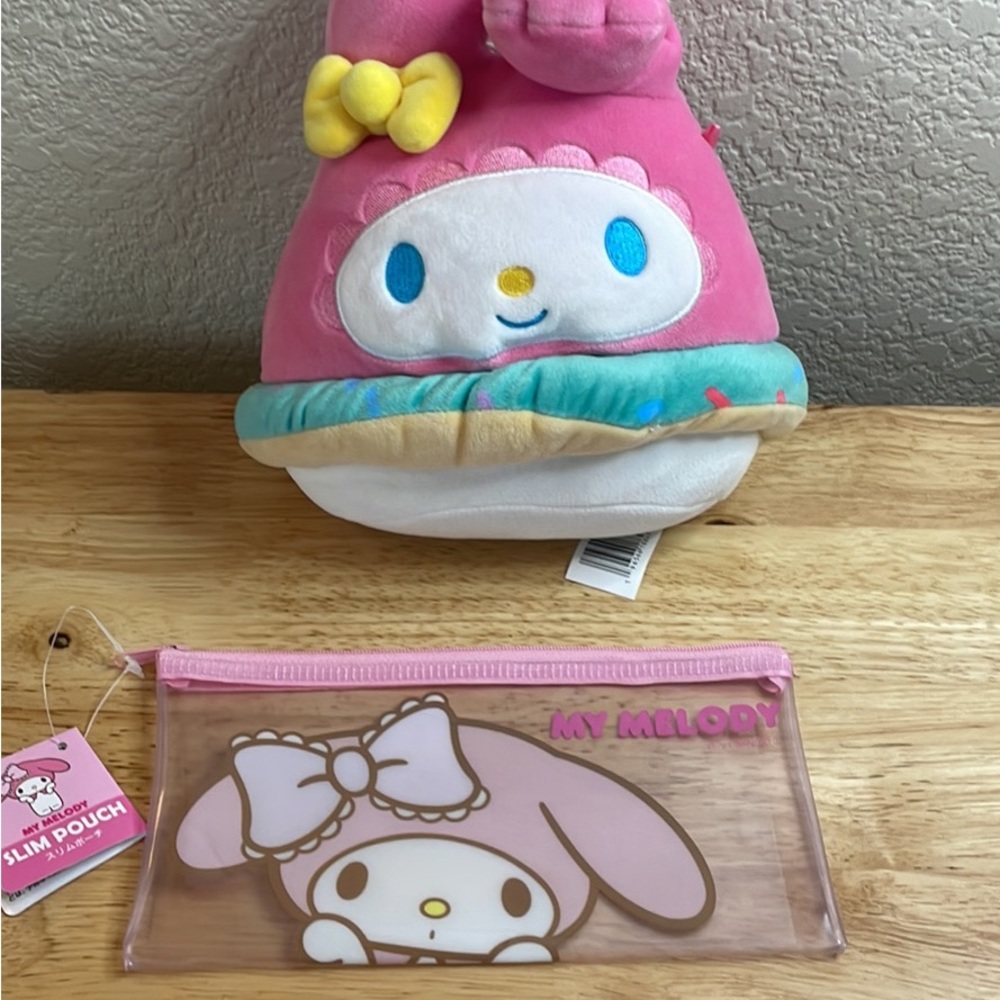 My Melody Squishmallows Plush and Slim Pouch - Picture 7 of 10